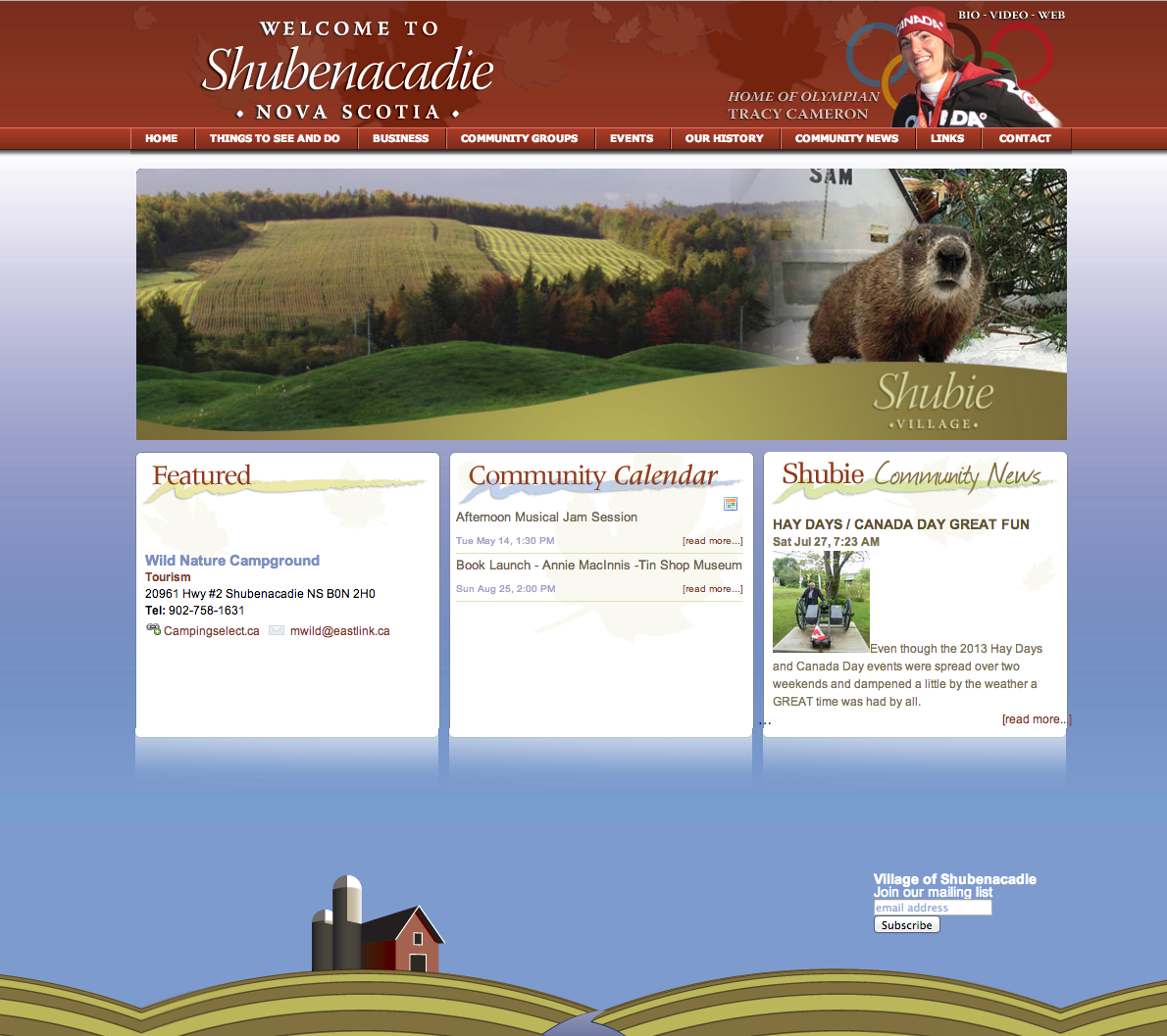 The Village of Shubenacadie Nova Scotia