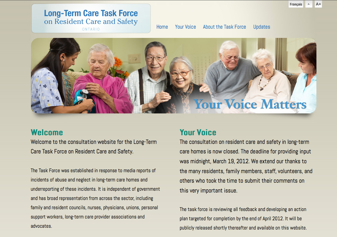 Long Term Task Force on Resident Care & Safety