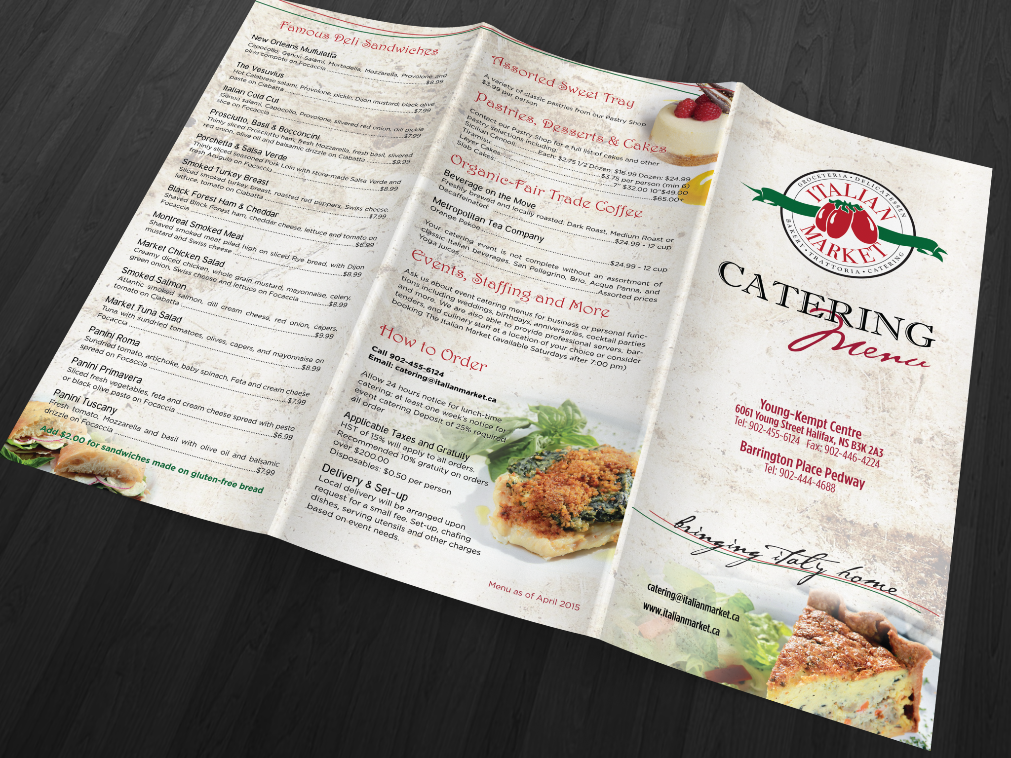 Italian Market Brochure Design