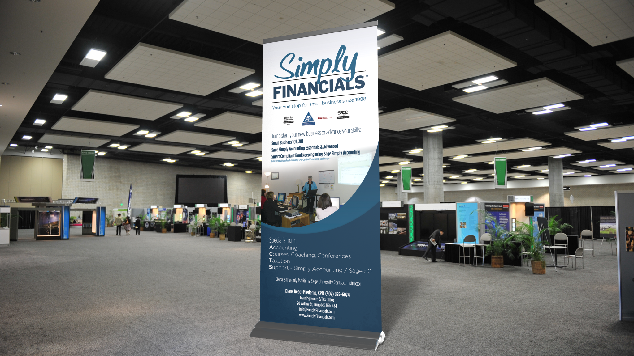 Simply Financials - Tradeshow Banner